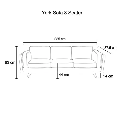 3 2 Seater Sofa Beige Fabric Lounge Set for Living Room Couch with Wooden Frame