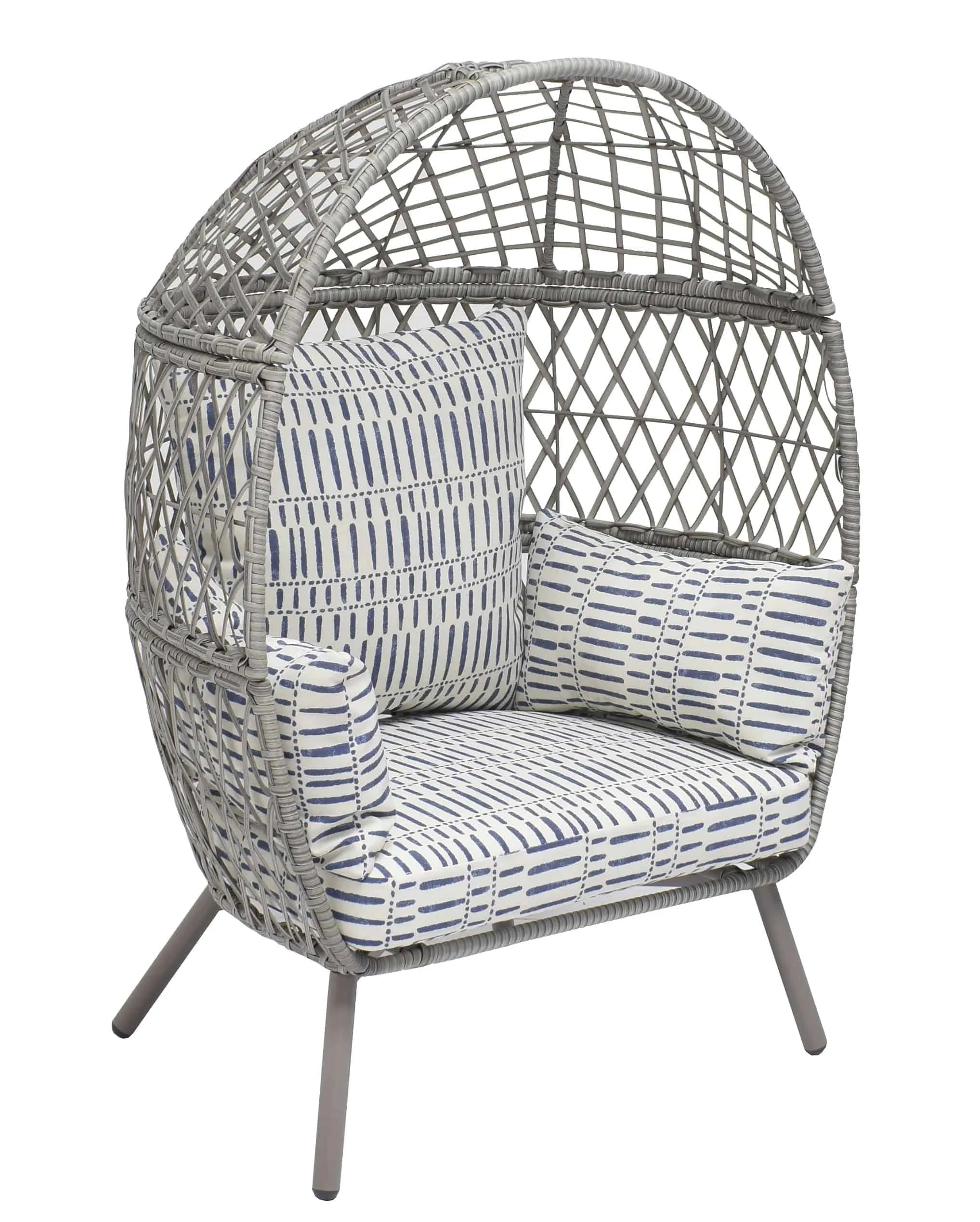 Better Homes & Gardens Wicker Kid's Outdoor Egg Chair with Cushions