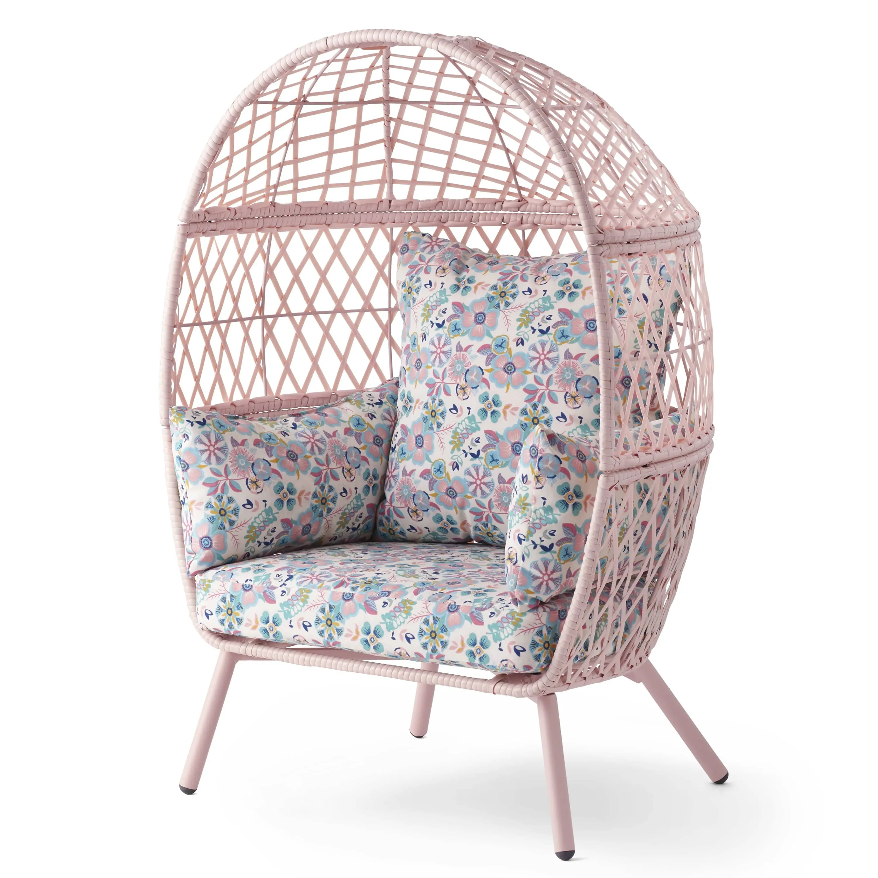Better Homes & Gardens Wicker Kid's Outdoor Egg Chair with Cushions