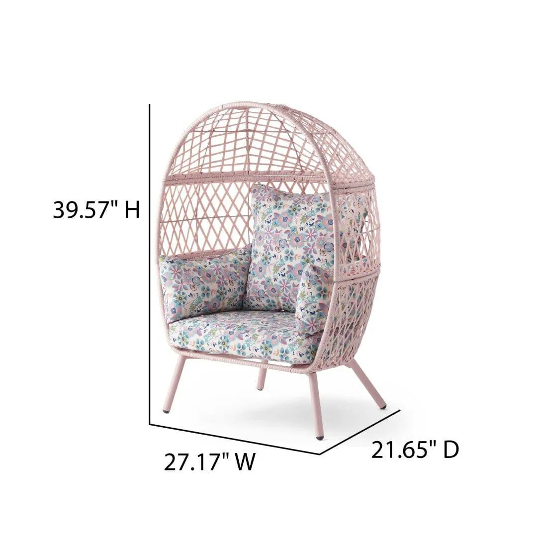 Better Homes & Gardens Wicker Kid's Outdoor Egg Chair with Cushions