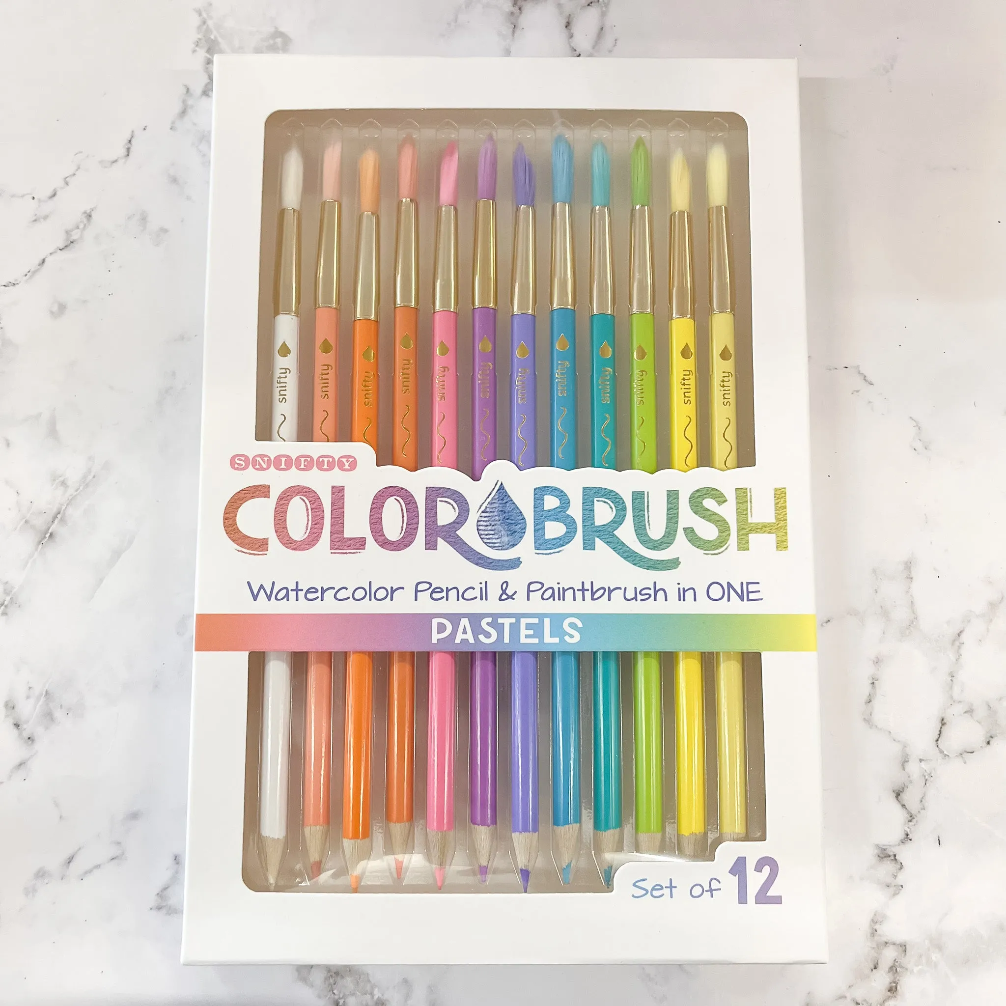 Colorbrush Watercolor Pencil/ Brush Set - Pastels