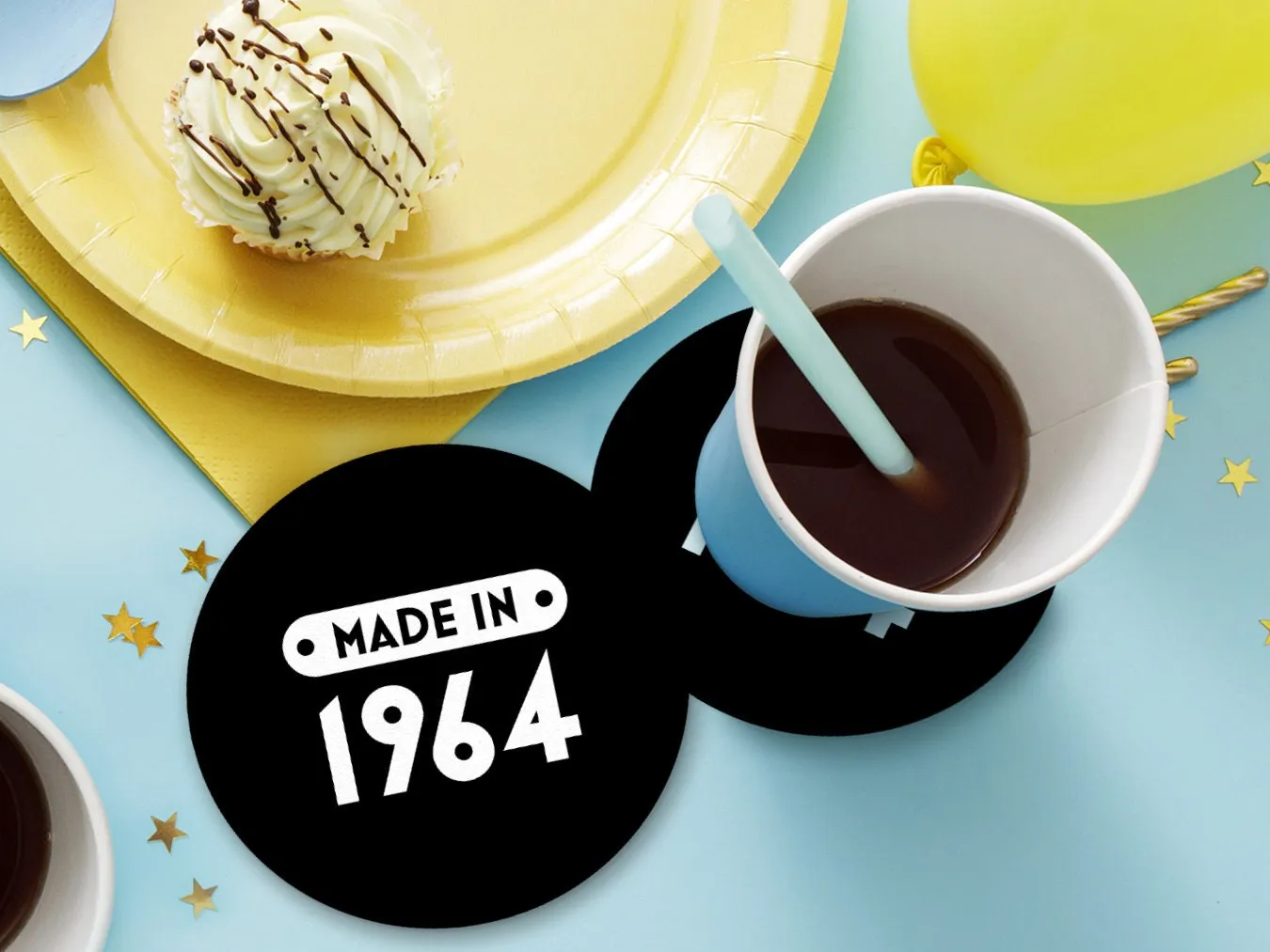 Custom Made In Year Birthday Coasters