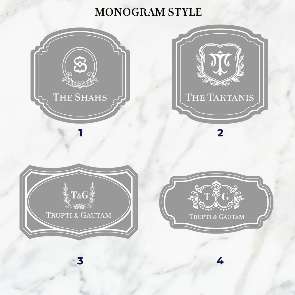 Gilded Archs Tableware Set (4 Placemats & 4 Casters)