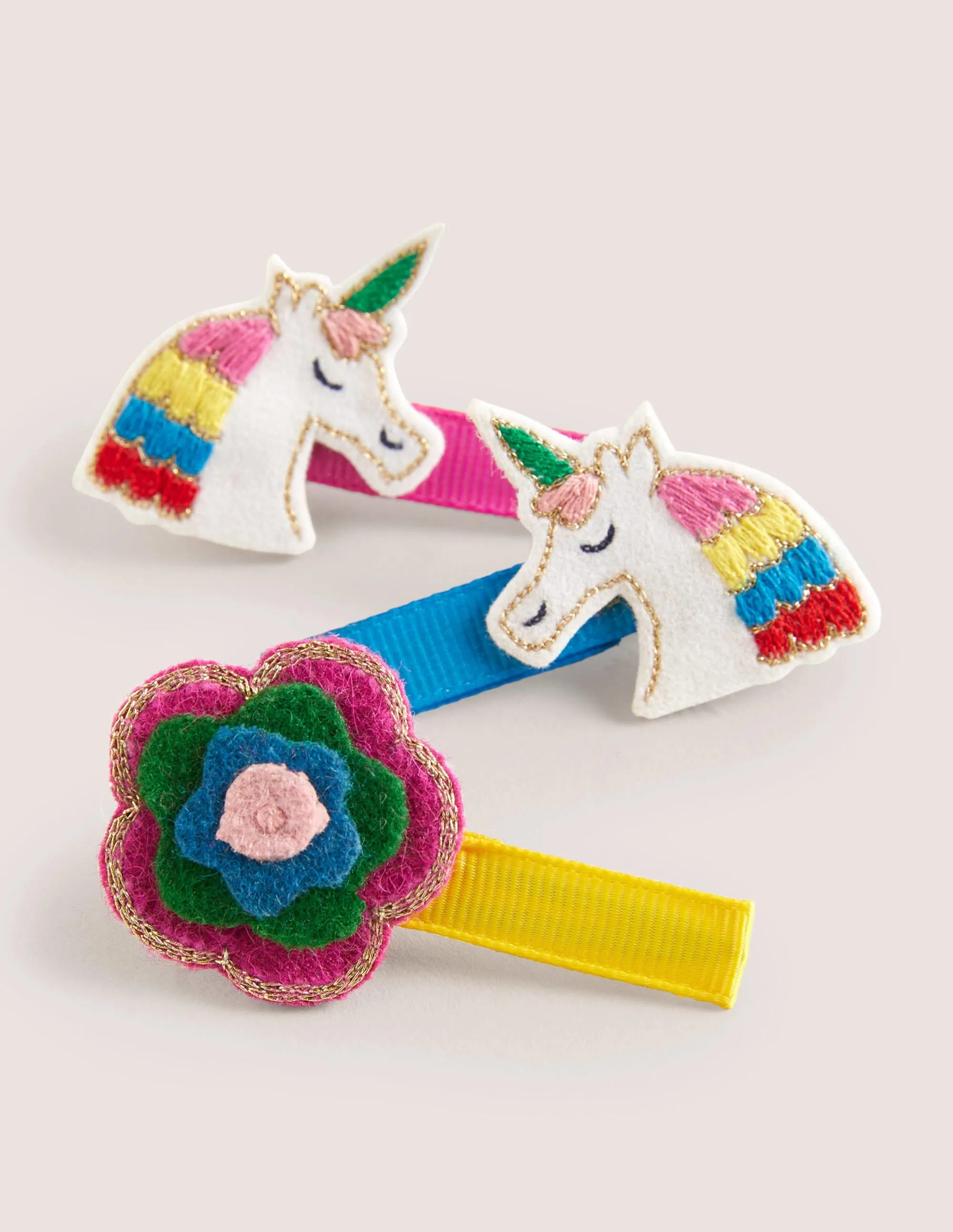 Hair Clips 3 Pack-Multi Unicorn