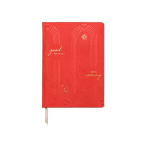 Jumbo Bookcloth Journal - Good Things Are Coming
