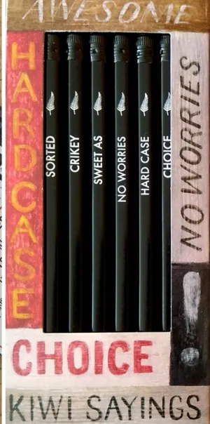 Kiwi Sayings Pkt 6 Pencils