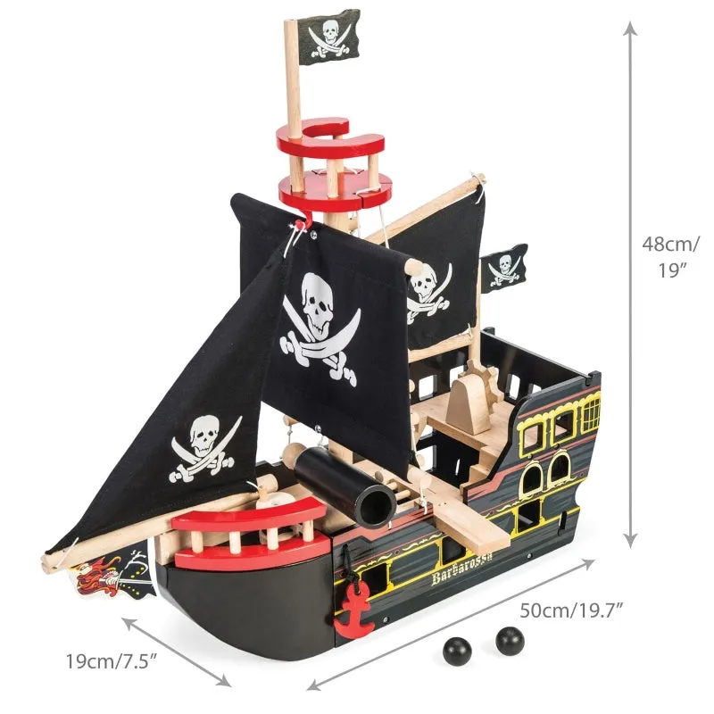 Le Toy Van Barbarossa Pirate Ship