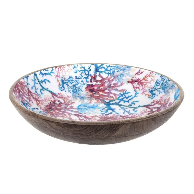 Mango Wood Decorative Bowl Tropical Wooden Bowl