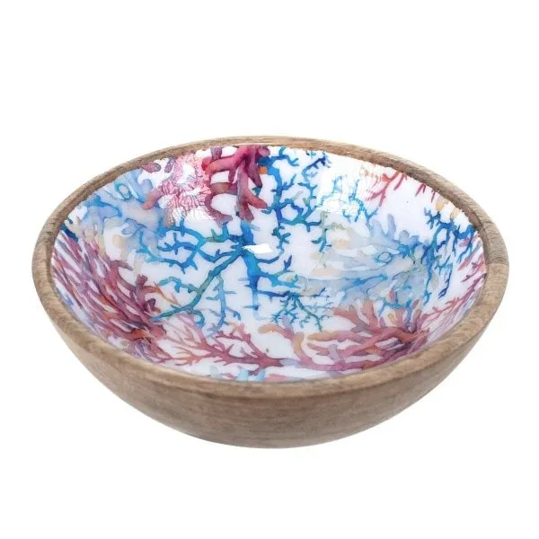 Mango Wood Decorative Bowl Tropical Wooden Bowl