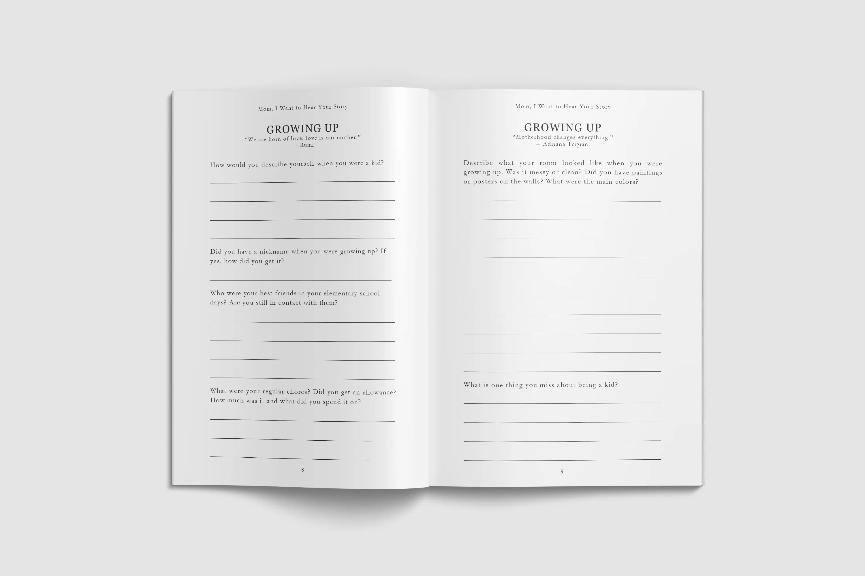 Mom, I Want to Hear Your Story; Popular Mother's Day Gift