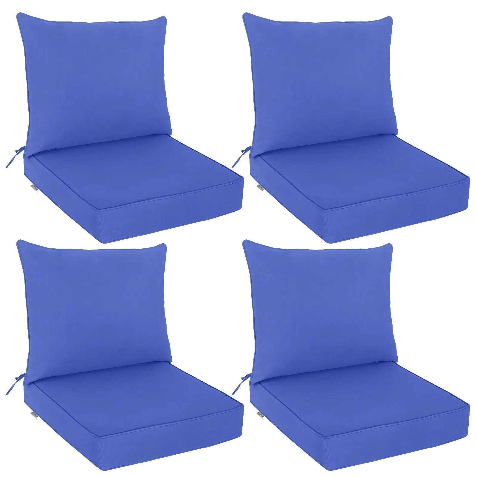 Outdoor Deep Seat Cushion Set, 25 x 25 x 5 inch, Set of 4