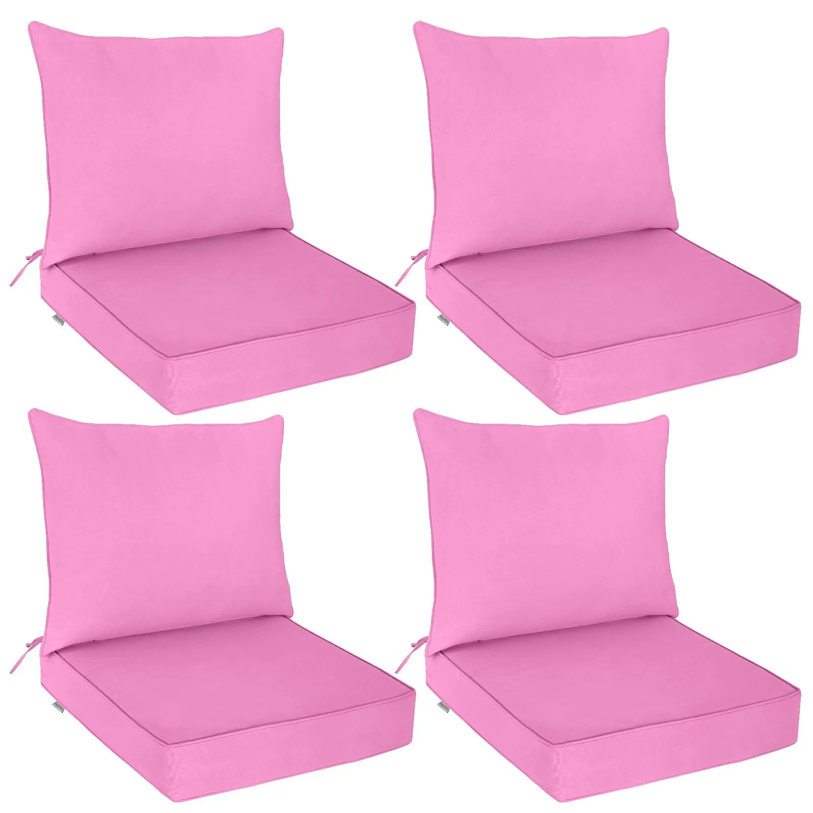 Outdoor Deep Seat Cushion Set, 25 x 25 x 5 inch, Set of 4