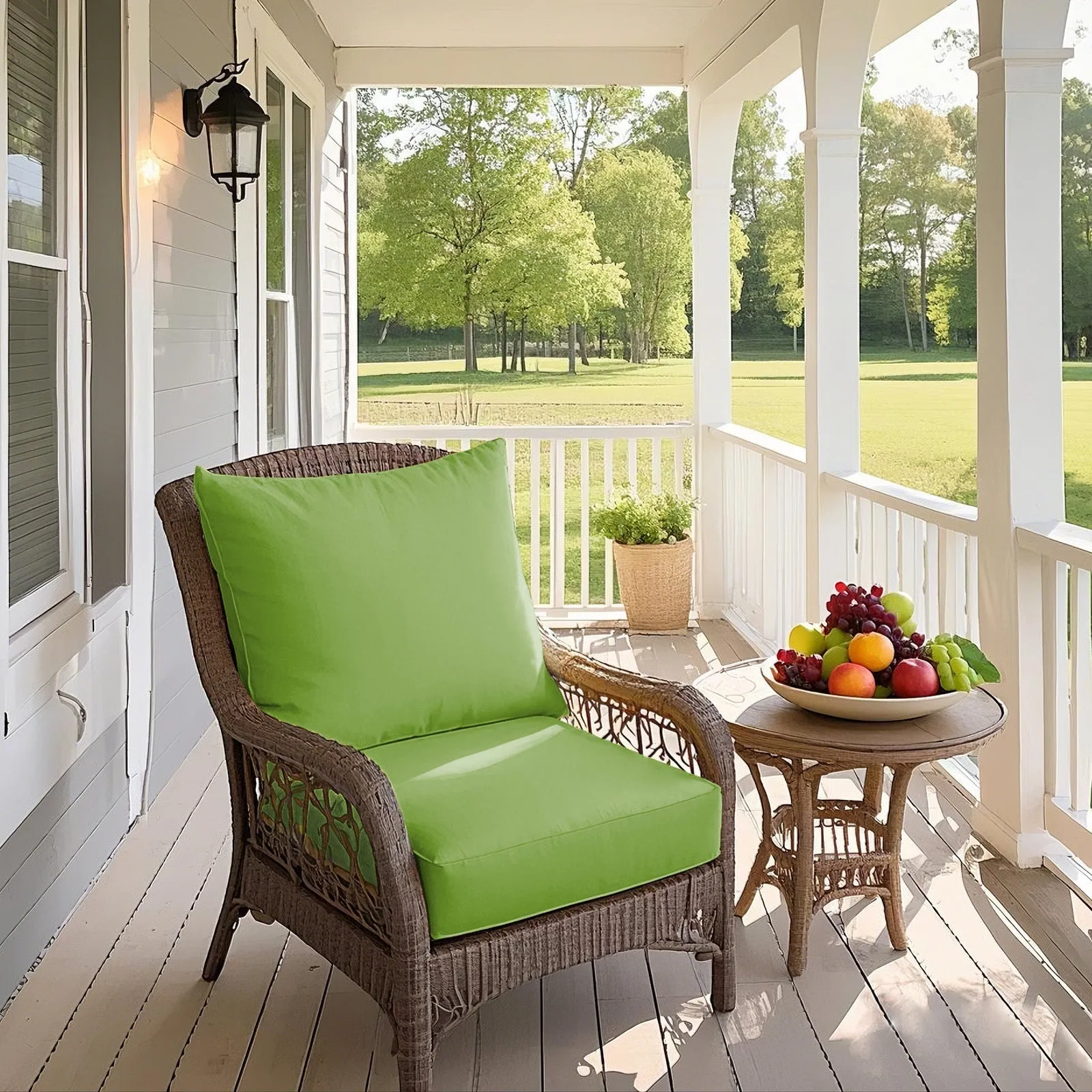Outdoor Deep Seat Cushion Set, 25 x 25 x 5 inch, Set of 4