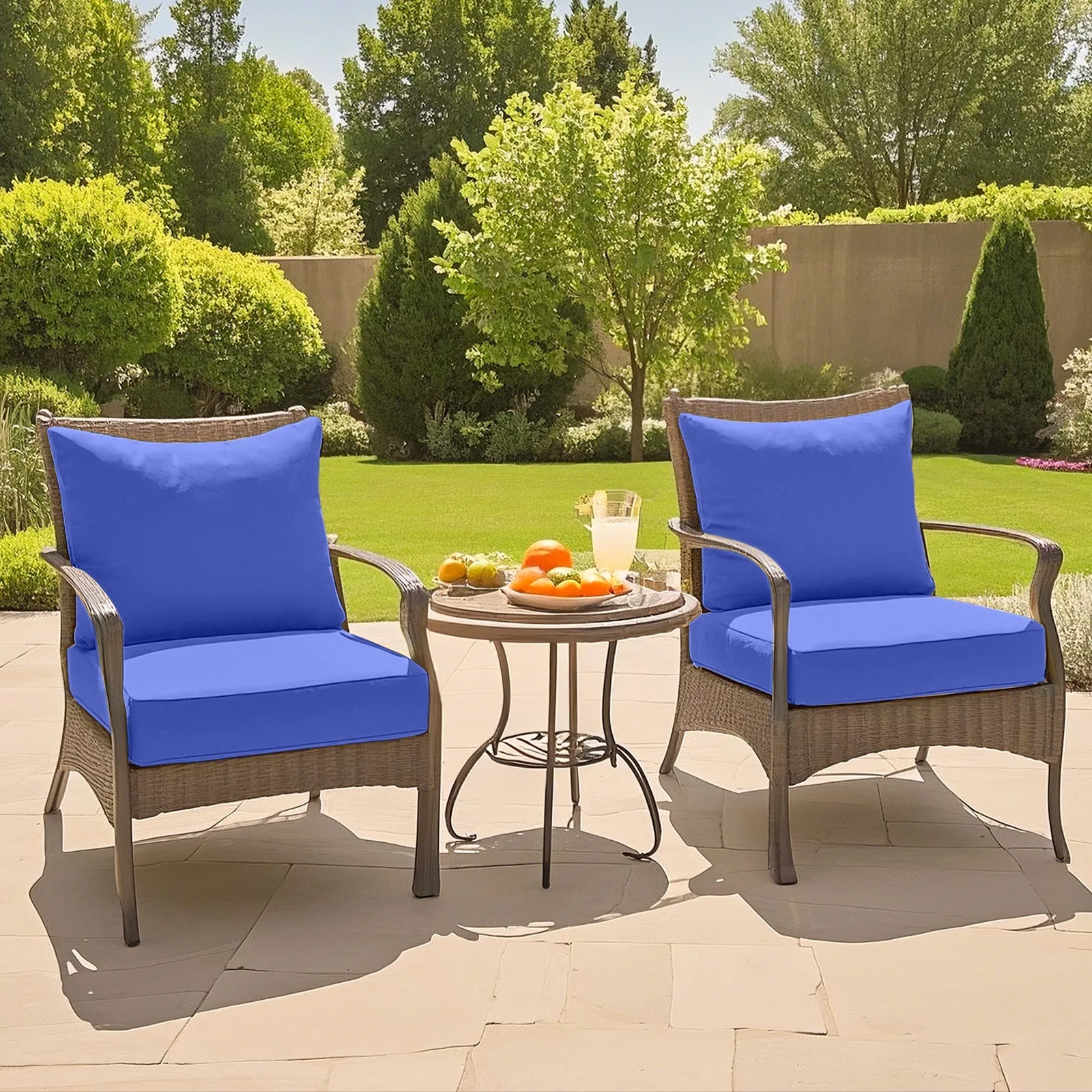 Outdoor Deep Seat Cushion Set, 25 x 25 x 5 inch, Set of 4