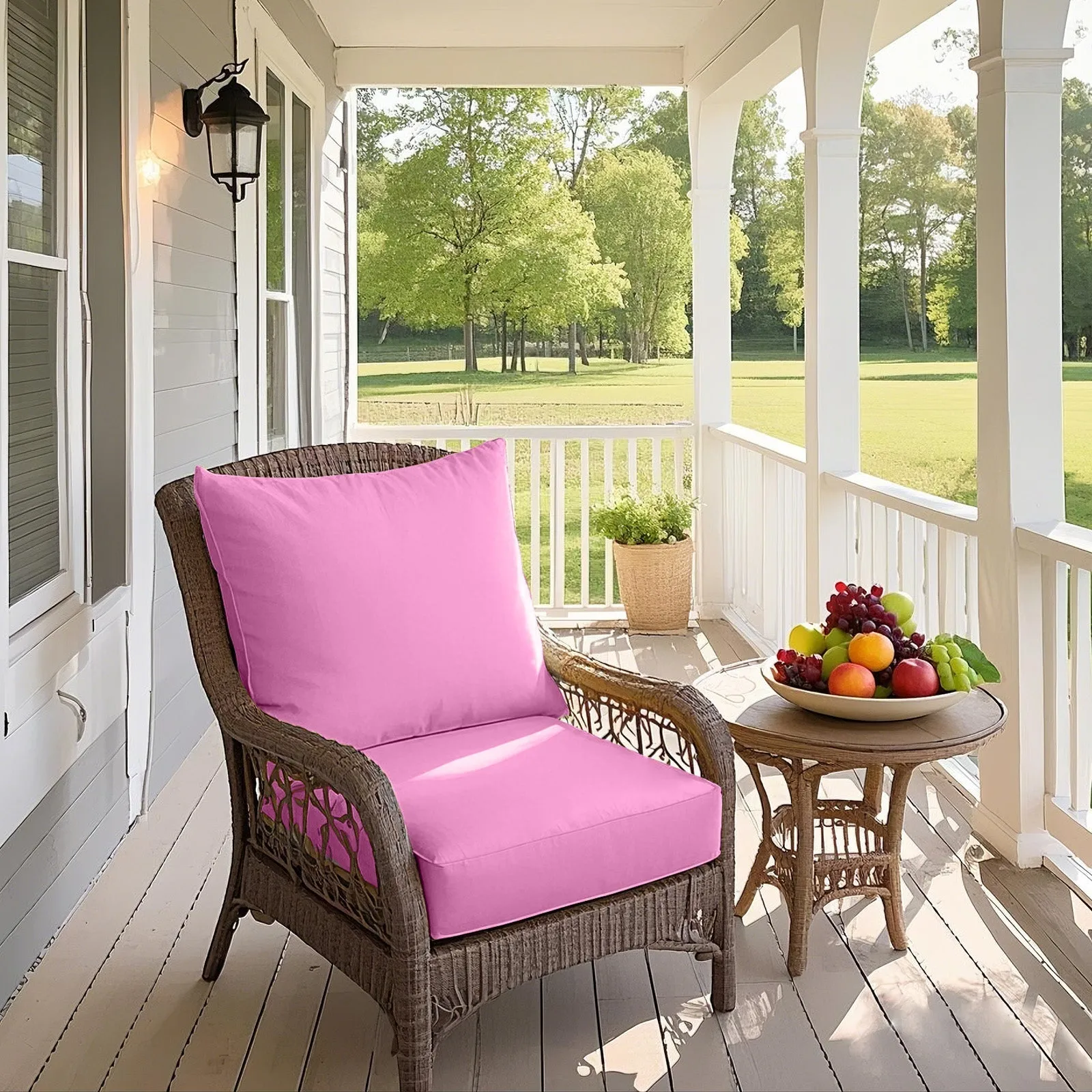 Outdoor Deep Seat Cushion Set, 25 x 25 x 5 inch, Set of 4