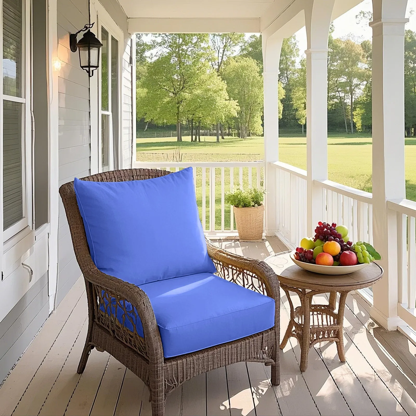 Outdoor Deep Seat Cushion Set, 25 x 25 x 5 inch, Set of 4