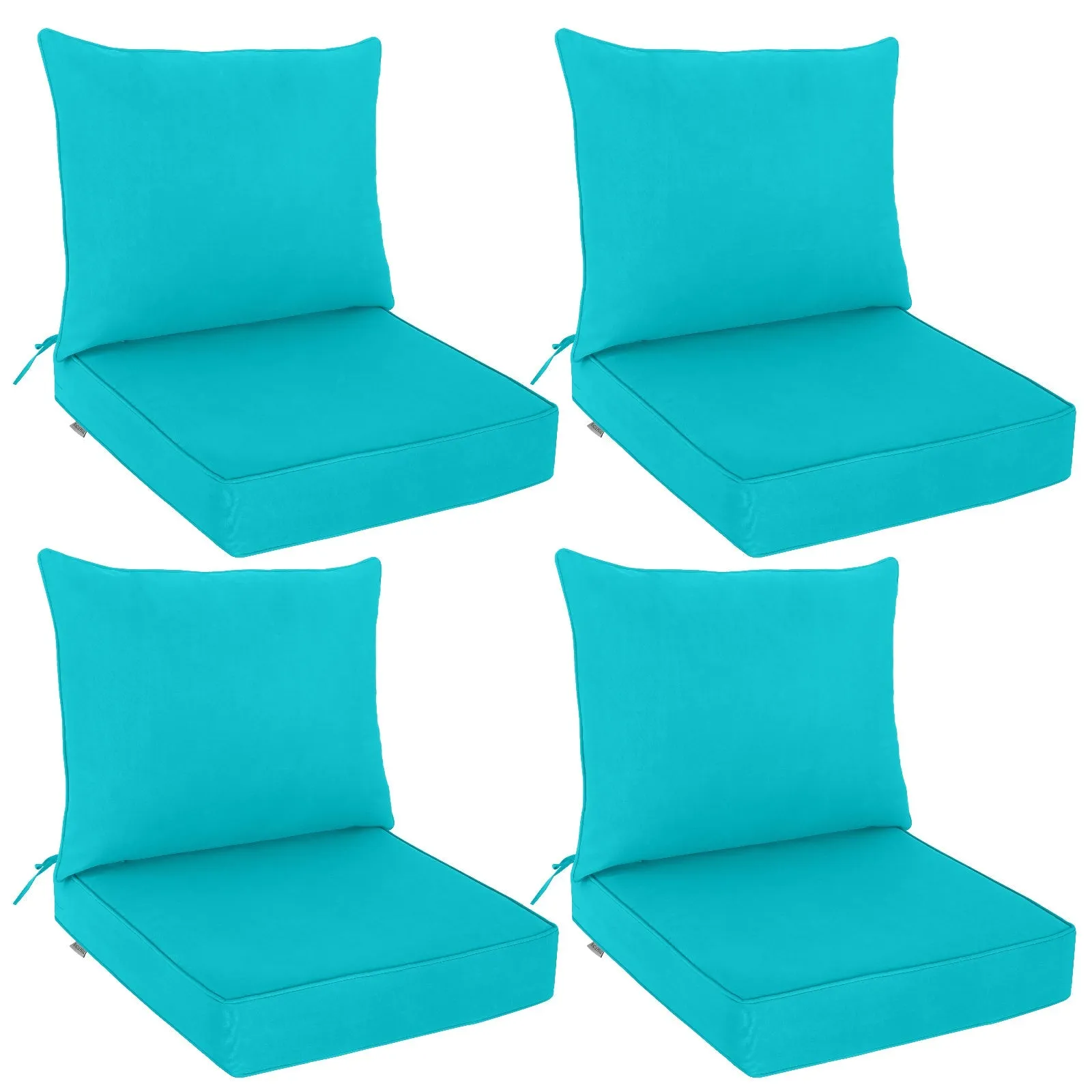 Outdoor Deep Seat Cushion Set, 25 x 25 x 5 inch, Set of 4