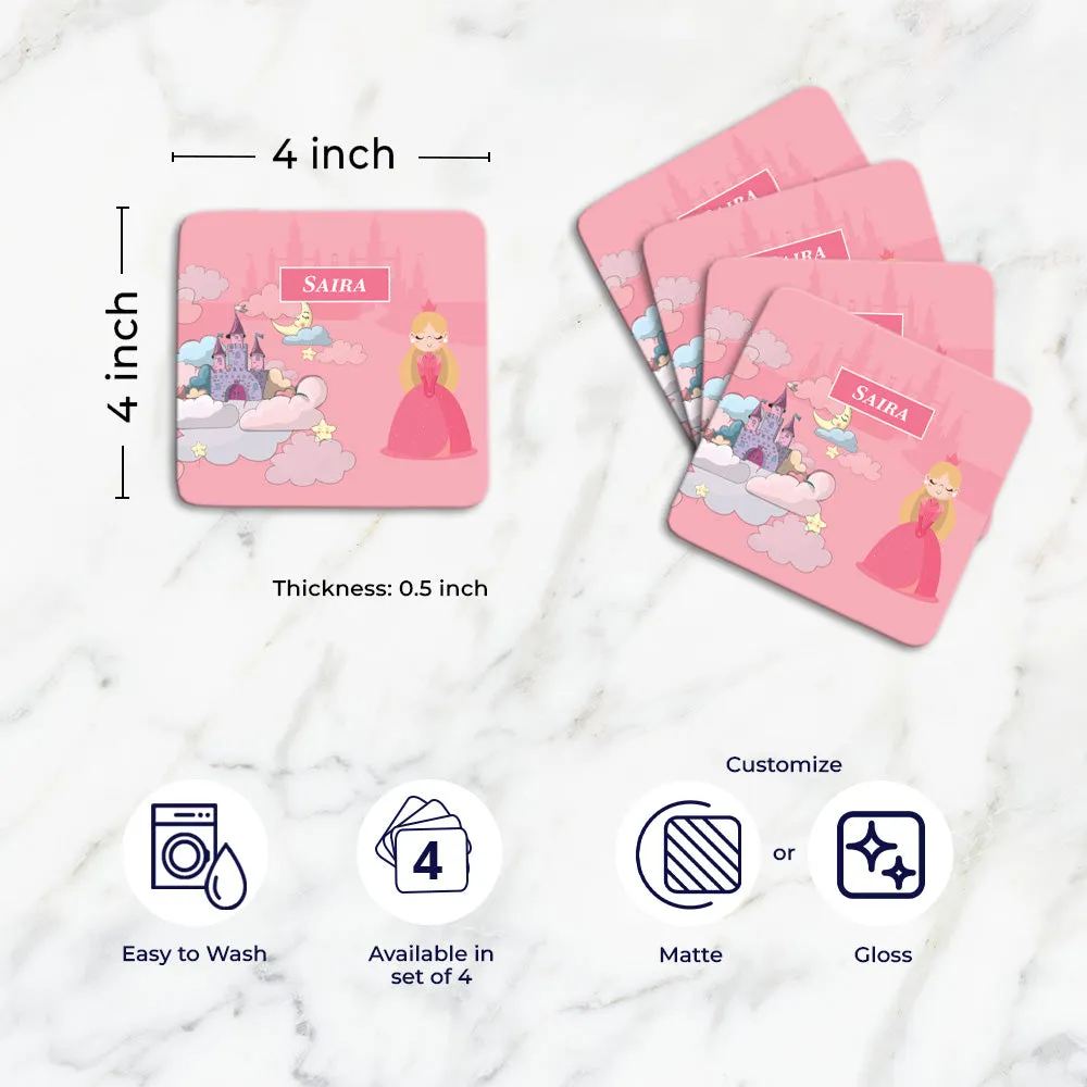 Princess Tableware Set (kids) (4 Placemats & 4 Casters)