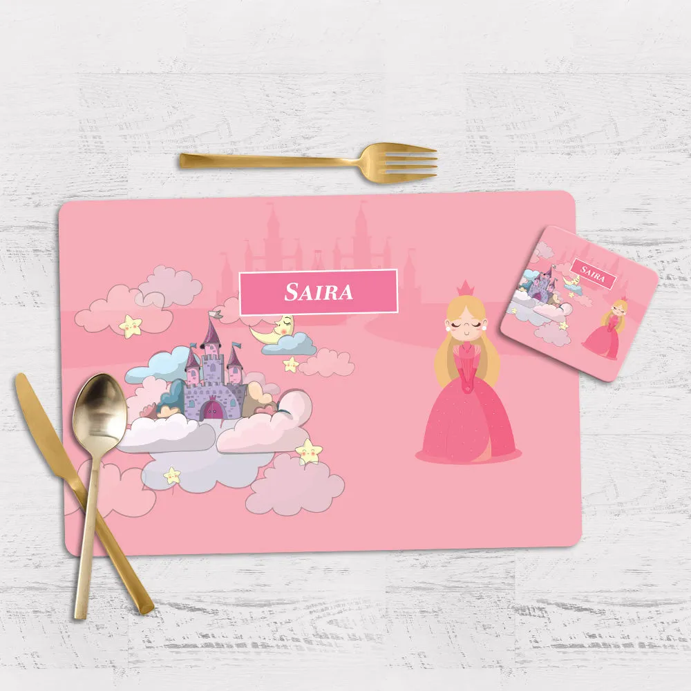 Princess Tableware Set (kids) (4 Placemats & 4 Casters)