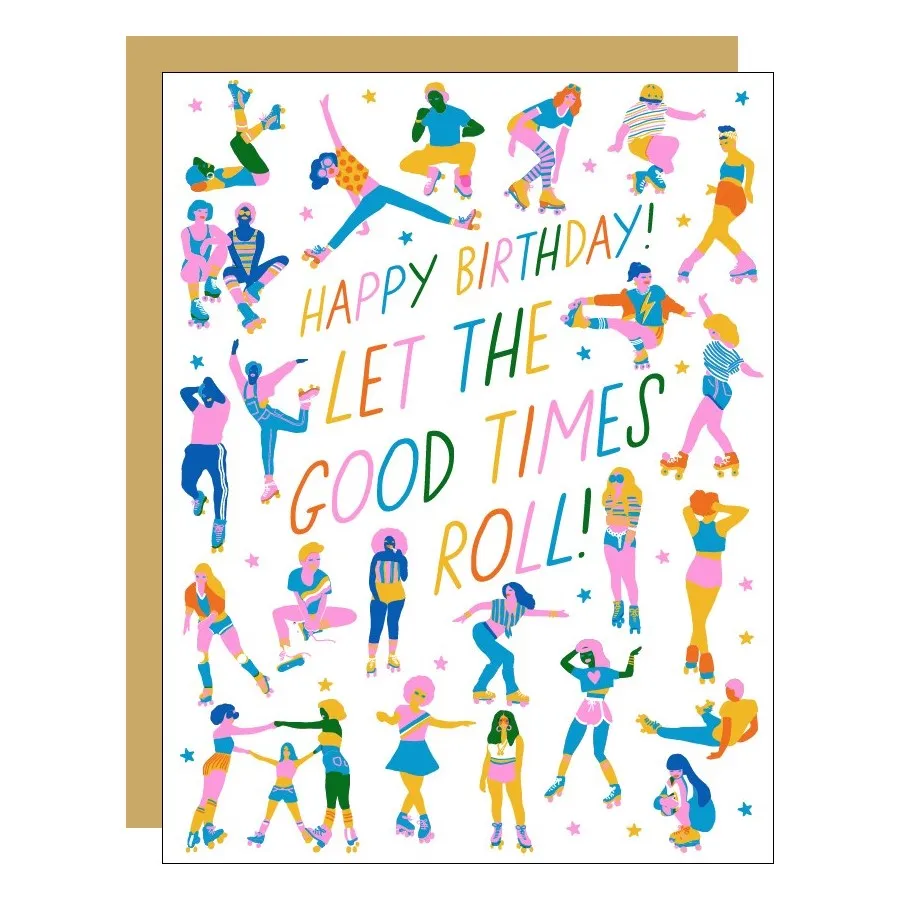 Roller Peeps Birthday Card