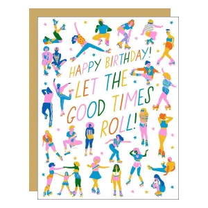 Roller Peeps Birthday Card