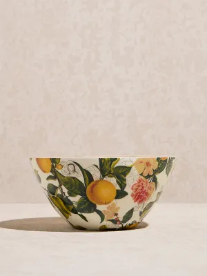 Westside Home Multicolour Lemon Design Wooden Bowl