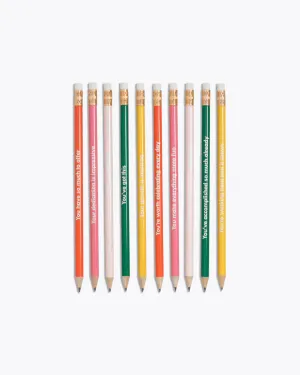Write On Pencil Set, Compliment | Ban.do